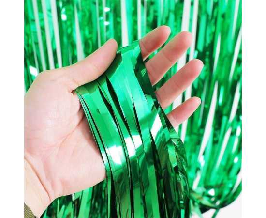 Lovely Green And Golden Birthday Party Theme Balloons Set