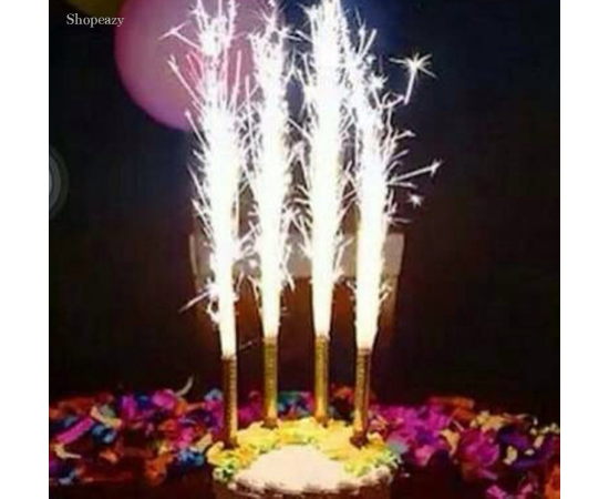 Pack Of 6 Sparkling Candles For Birthday Cake
