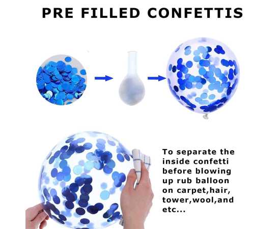 Lovely Blue &White Happy Birthday Theme Set