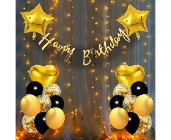 Charming Happy Birthday Party Theme Balloons Set