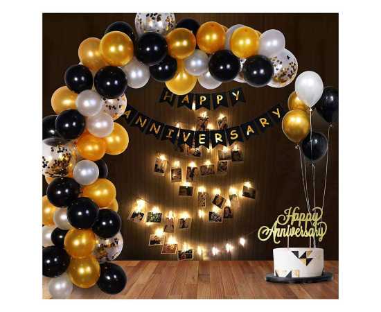 Happy Anniversary Home Decoration Balloons Set
