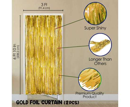 Beautiful Golden And Pink Birthday Decoration Balloons Set