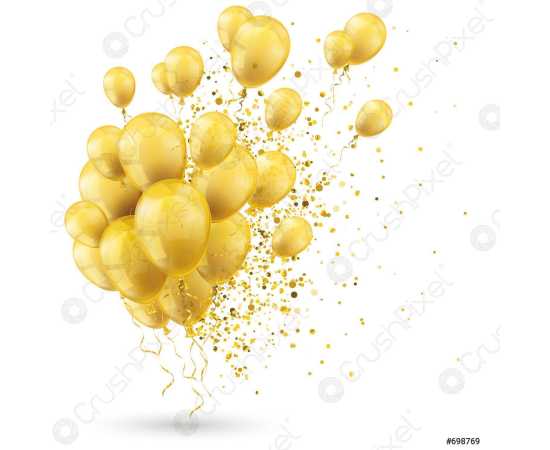 32 Pcs Happy Birthday Foil Metallic Balloons Set