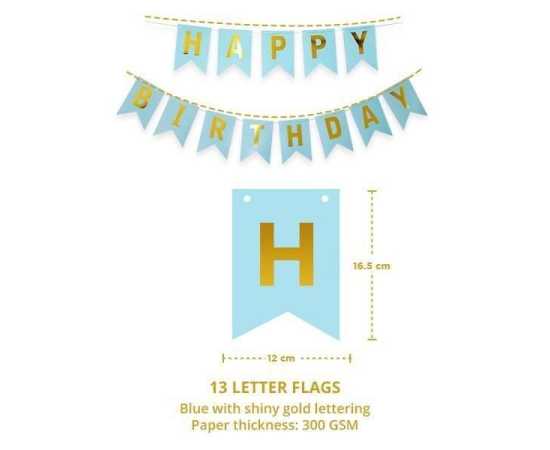 32 Pcs Happy Birthday Foil Metallic Balloons Set