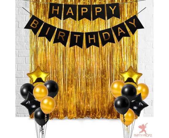 27 PCS Happy Birthday Banner With 30 Pcs Balloons Set For Party