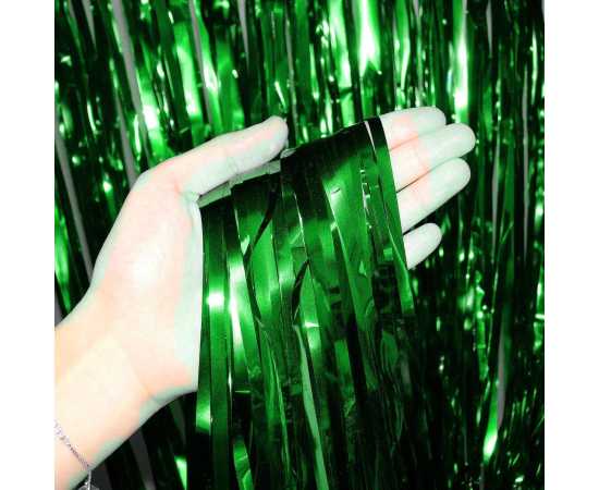 Green And Golden Happy Birthday Theme Balloons Set