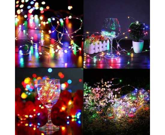 20 Feet Multi RGB Fairy Light String For Parties & Weddings - 220V