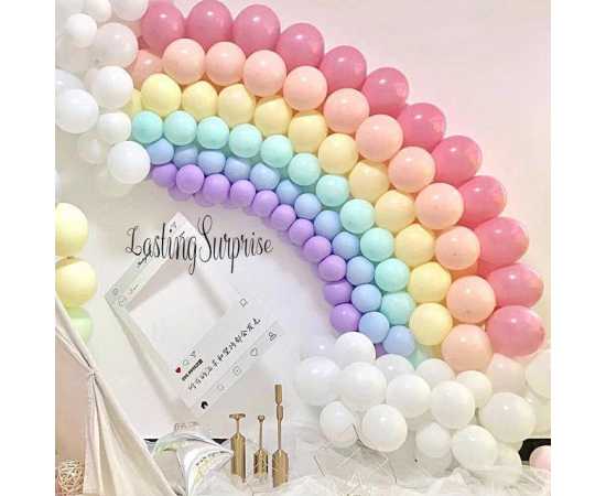 Multi Color 10 Pieces Set Premium Macron Balloons