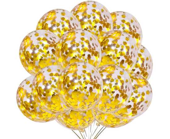 Golden And Blue Happy Birthday Decorations Set