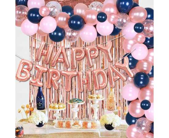Happy Birthday Theme Decoration Foil Balloon Set