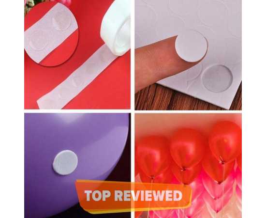 100 Sticky Dot Glue Adhesive Tape For Balloons And Party Decoration100 Sticky Dot Glue Adhesive Tape For Balloons And Party Decoration
