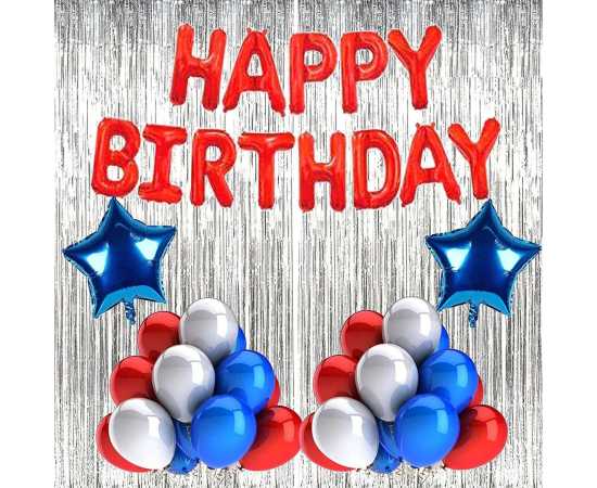 Spider Man Foil Balloons Happy Birthday Home Birthday Theme Set