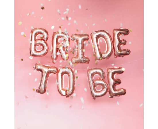 Bride To Be Orange & White Decoration Theme Balloons Set