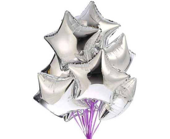 Wonder Balloons Shining Star Shape 10 Inch - Set 2 PcsWonder Balloons Shining Star Shape 10 Inch - Set 2 Pcs