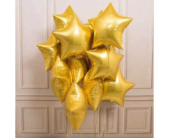 Wonder Balloons Shining Star Shape 10 Inch - Set 2 Pcs