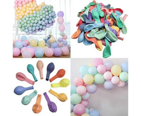 Multi Color 10 Pieces Set Premium Macron BalloonsMulti Color 10 Pieces Set Premium Macron Balloons