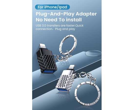 Camera Adapter USB Female Connector Lightning To USB Otg 2.0