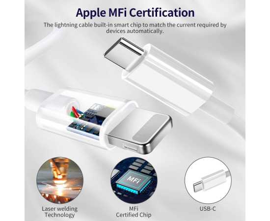 USB C To Lightning Fast Charger Iphone Cable