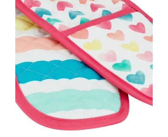 Kitchen BBQ Double Oven Mitts Gloves - 1 Pc