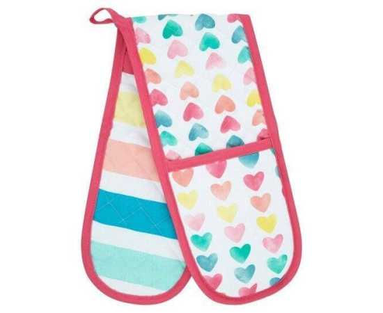 Kitchen BBQ Double Oven Mitts Gloves - 1 Pc