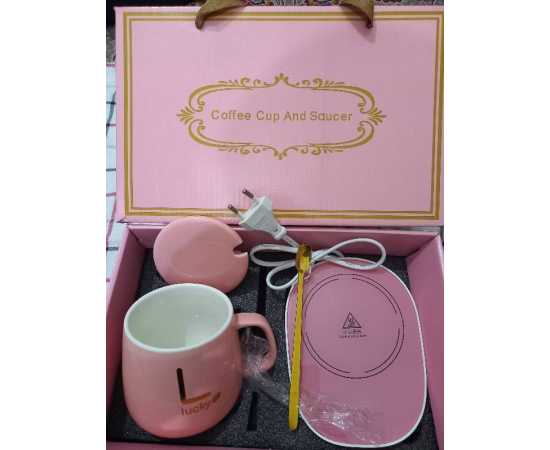 Electric Warmer with Elegant Ceramic Mug