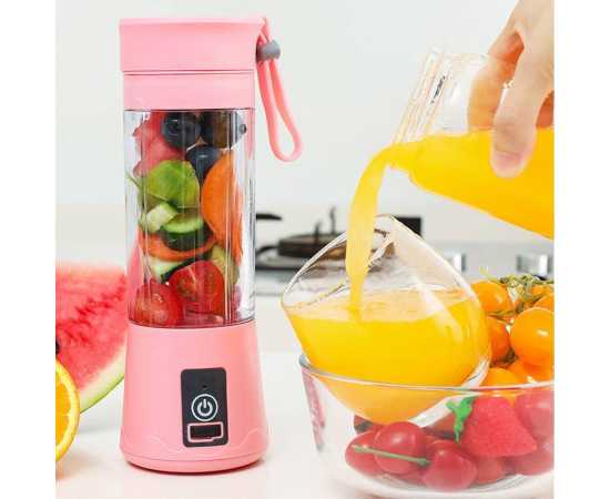 USB Rechargeable 6 Blades Juicer Blender Machine