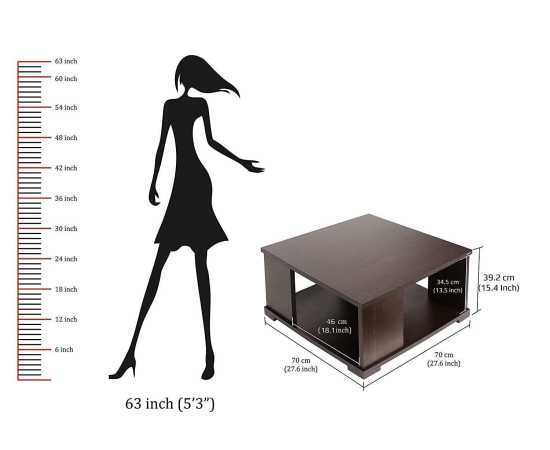 Noel Square Shape Coffee Table With Storage