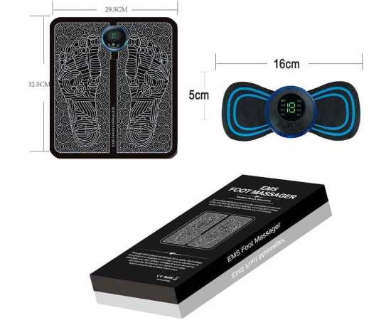 EMS Electric Foot Massager With Free Ems Mini Neck Massager