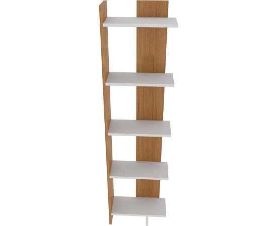 5-Shelf Modern Display Corner Unit Bookcase Bookshelf Shelving Unit