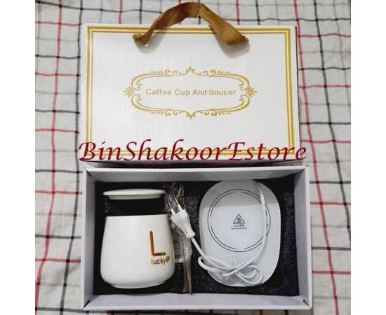 Electric Warmer with Elegant Ceramic Mug