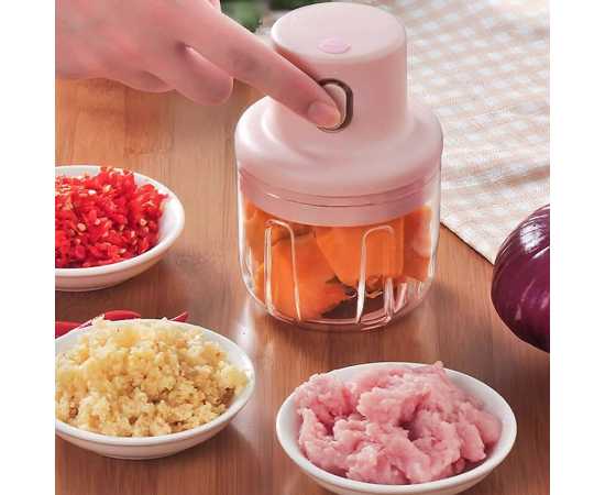 Wireless Portable Mini Electric Food Chopper - 250ml Capacity