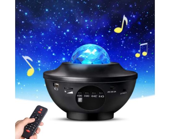 Big Bowl Galaxy Projector Night Light Table Lamp Music StarryBig Bowl Galaxy Projector Night Light Table Lamp Music Starry