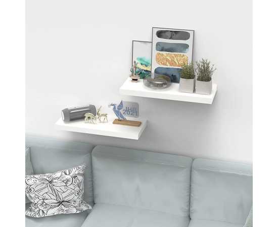 Set Of 2 Medium ( 16 Inch X 5 Inch) Adorable Floating Wall Shelves