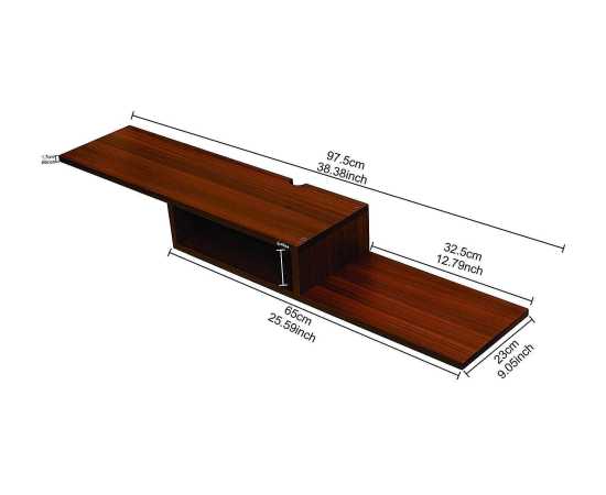 2 Tier Diy Wooden Tv Entertainment Unit Wall Set Top Box Shelf Stand