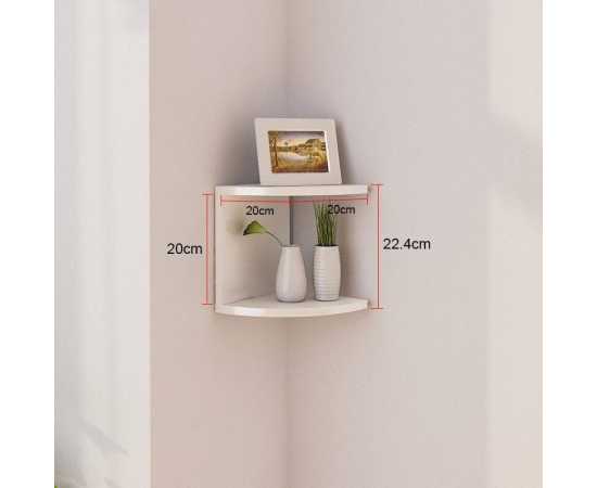 Marvelous 2 Layer Wall Mounted Corner Storage