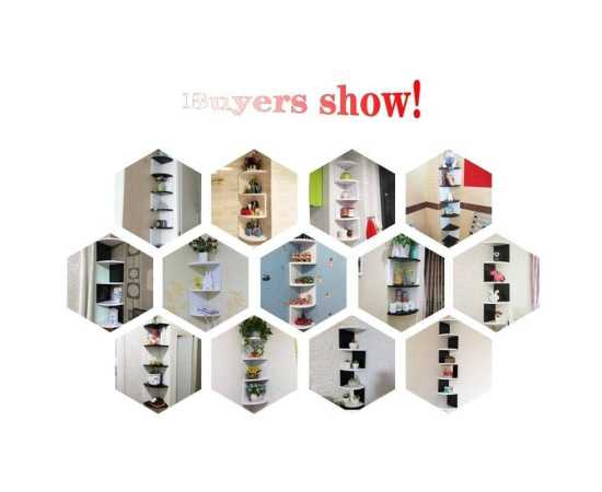 Marvelous 2 Layer Wall Mounted Corner Storage