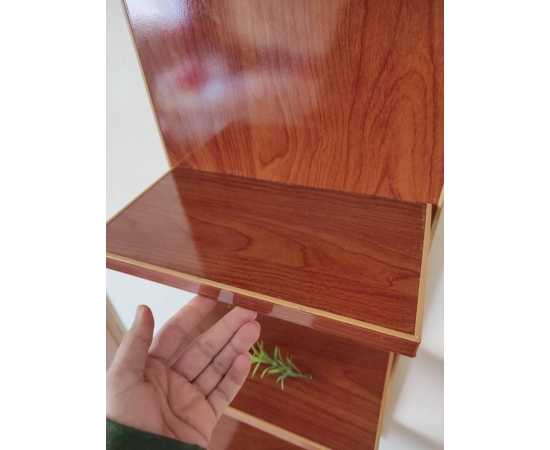 5-Tiers Diy Elegant Zig Zag Large Mount Corner Wall Shelf