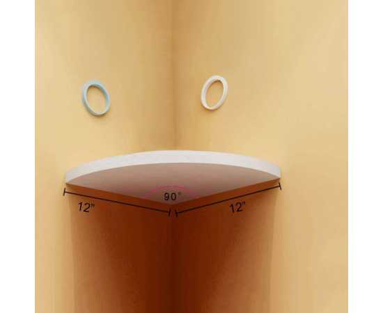 Single Corner Wall Shelf Wall-Mounted Display Storage Organizer