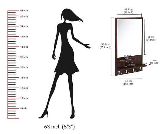 Stunning Diy Wall Hanging Dressing Table Mirror With Shelves