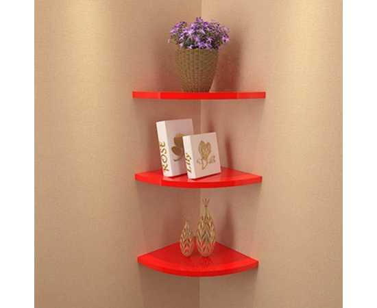 Set Of 3 Corner Shelf Kitchen Shelf Wall