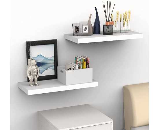 Set Of 2 Medium ( 16 Inch X 5 Inch) Adorable Floating Wall Shelves