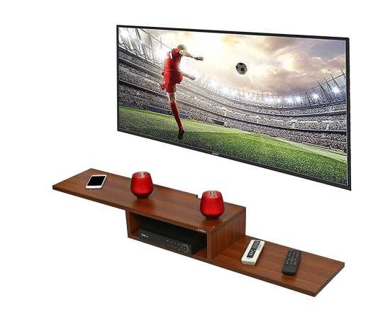 2 Tier Diy Wooden Tv Entertainment Unit Wall Set Top Box Shelf Stand2 Tier Diy Wooden Tv Entertainment Unit Wall Set Top Box Shelf Stand
