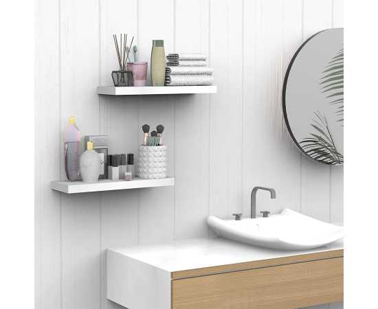 Set Of 2 Medium ( 16 Inch X 5 Inch) Adorable Floating Wall Shelves