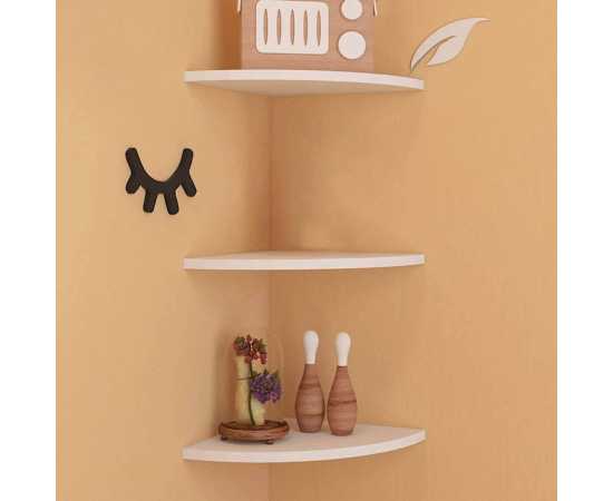 Single Corner Wall Shelf Wall-Mounted Display Storage Organizer