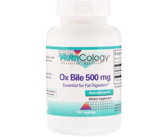 Pack Of 2 Ox Bile Dietary Supplement 500Mg - 100 Capsule