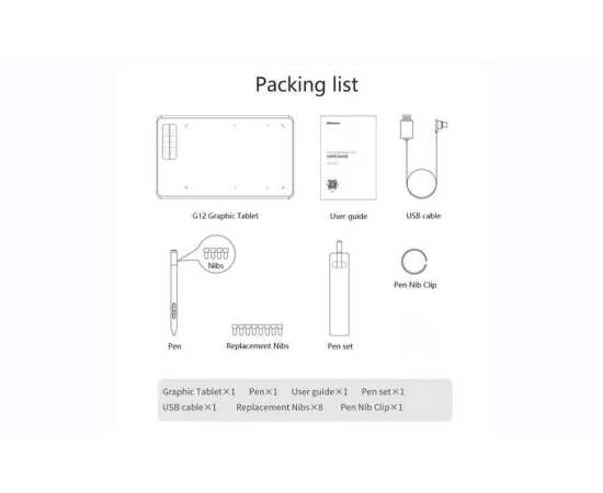 G12 Master Digital Graphic Drawing & Writing Tablet