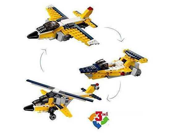 Trouper Architect 3105 3 in 1 Building Blocks Plane Toy For Kids