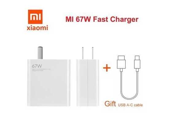 67W Turbo Charger With USB Type-C Cable