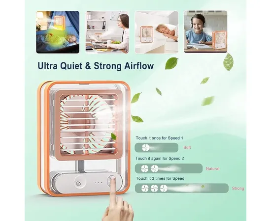 Portable Desktop Air Conditioner USB Mini Air Cooler Fan
