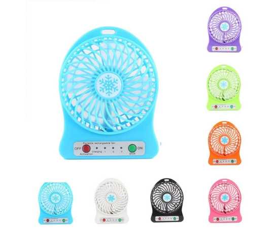 Compact USB Charging Mini Table Fan with Speed Control